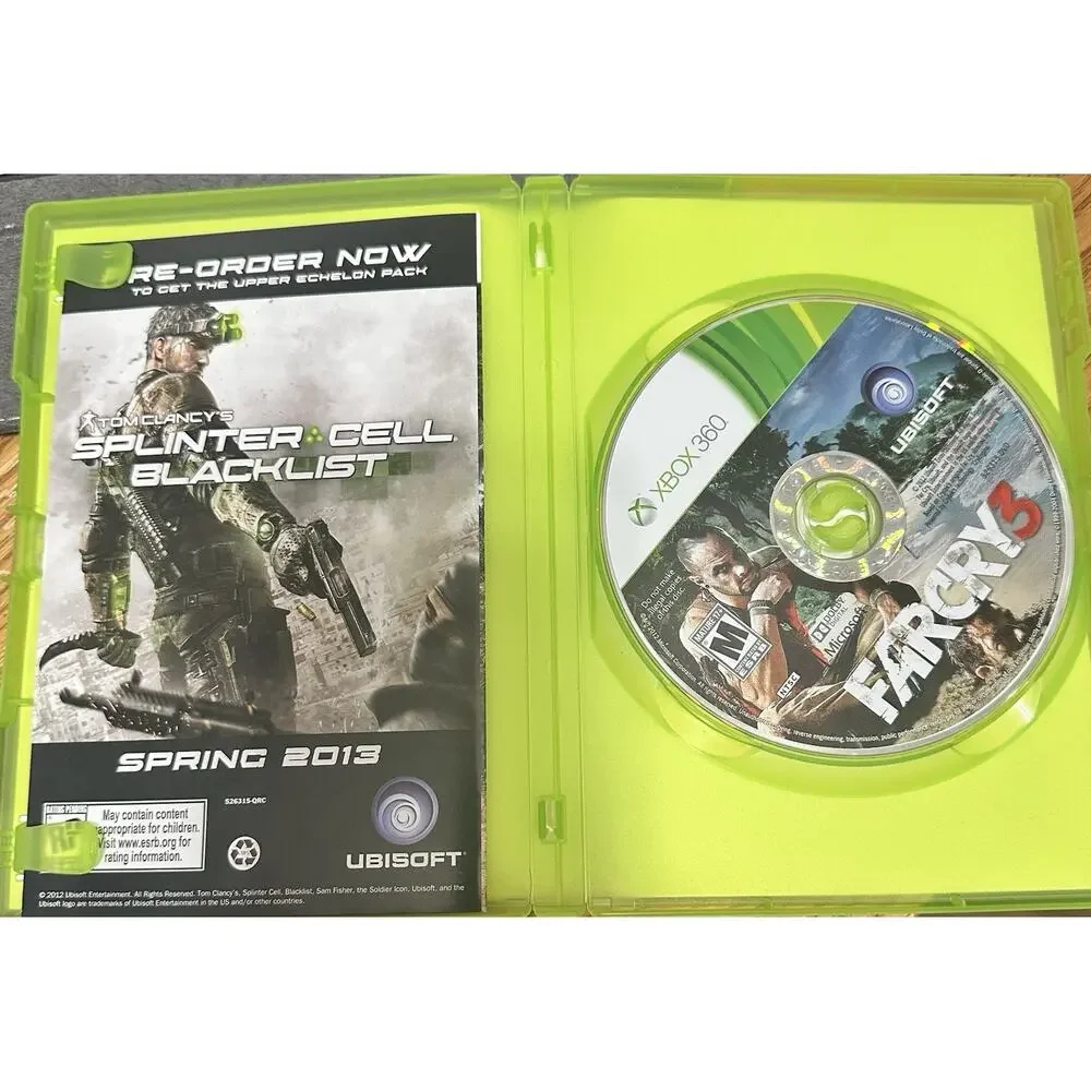 Far Cry 3 (Microsoft Xbox 360, 2012) Walmart Edition Good Condition